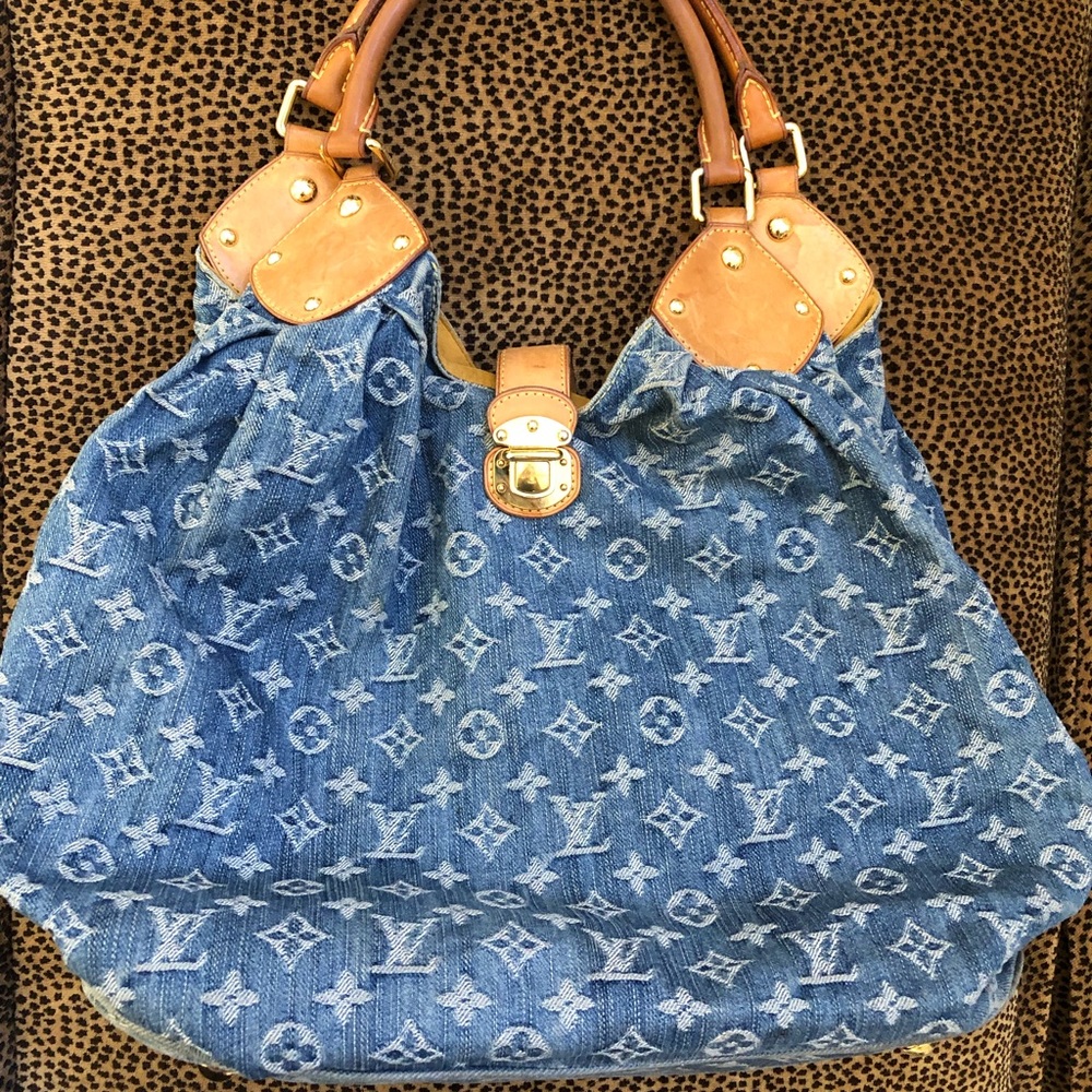 Louis Vuitton VL Hand Tote Monogram Denim Blue
